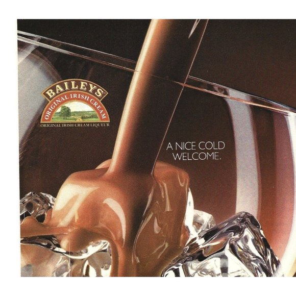 Baileys Irish Cream 1980s Vintage Print Ad 9 inch Tall - Picture 2 of 4